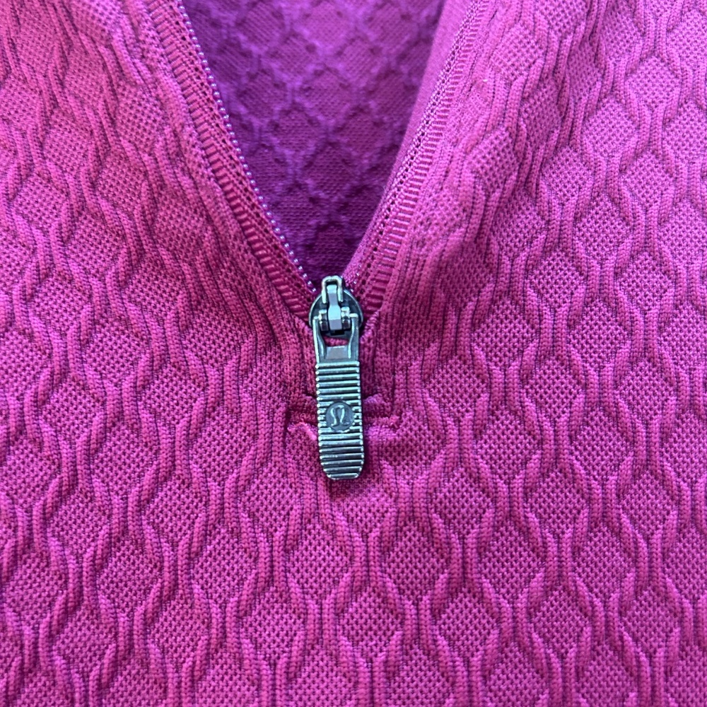 Lululemon Rest Less Half Zip Pullover in Star Ruby Pink (sz M/8) - Picture 7 of 7